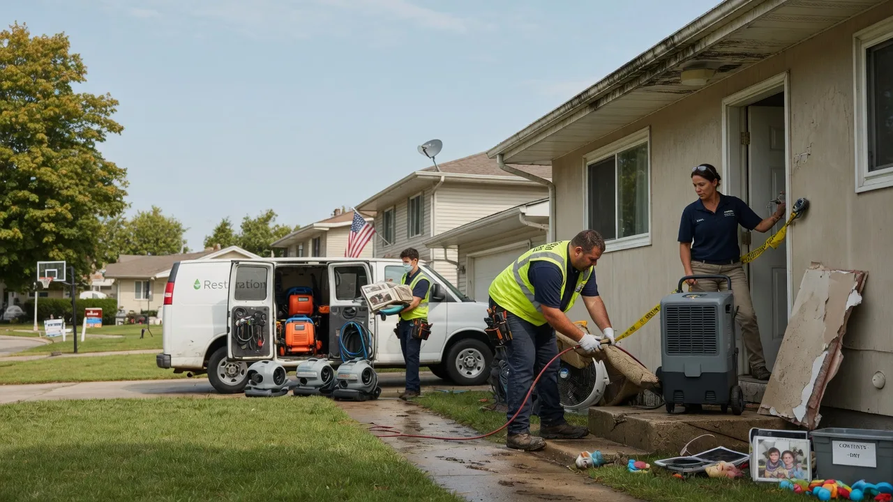 Water Damage Restoration in Thomson, IL near me